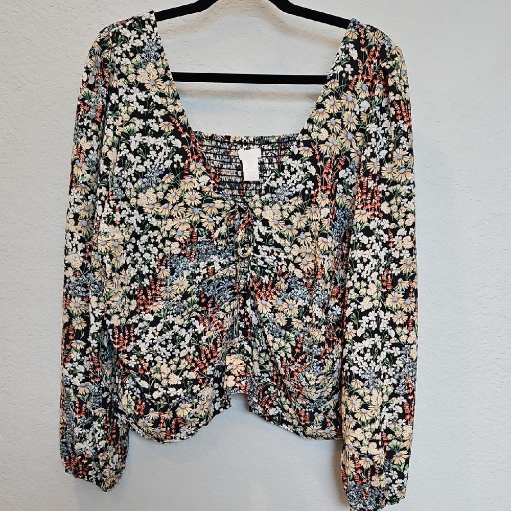 H&M Multicolor Floral Blouse